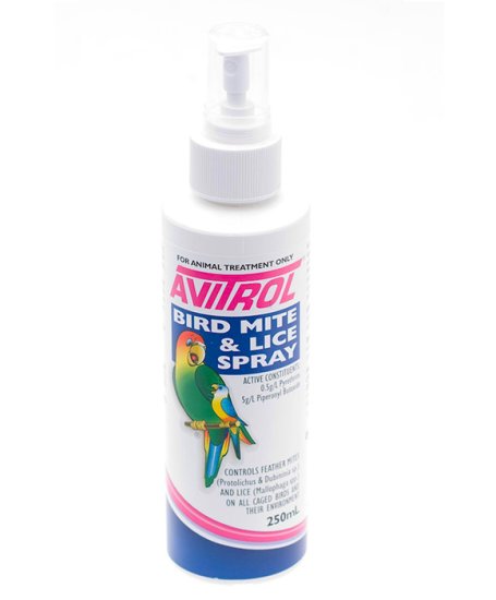 (image for) Fidos Avitrol Bird Mite & Lice Spray 250ml - Click Image to Close