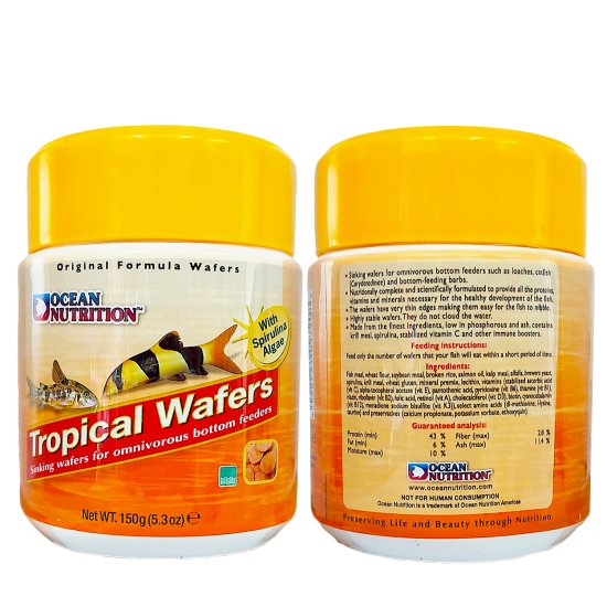 (image for) Ocean Nutrition FreshWater Tropical Wafers 150g - Click Image to Close