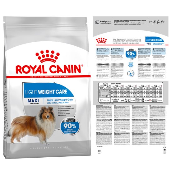 (image for) Royal Canin Dog Maxi Light Weight Care 12kg - Click Image to Close