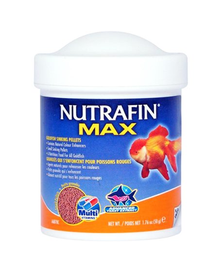 (image for) Nutrafin Max Small Goldfish Sinking Pellets 50gm - Click Image to Close