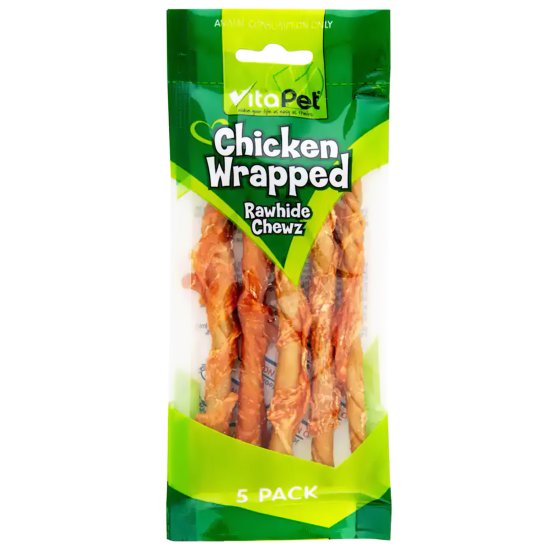 (image for) Jerhigh Spiral Chicken Wrapped Spirals 5pk - Click Image to Close