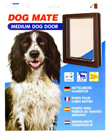 (image for) Petmate Dog Mate Dog Door Medium Brown - Click Image to Close