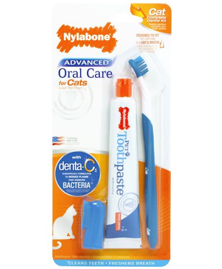 (image for) Nylabone Advance Oral Care Cat Dental Kit - Click Image to Close