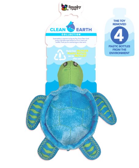 (image for) Spunky Pup Clean Earth Collection Turtle Small - Click Image to Close
