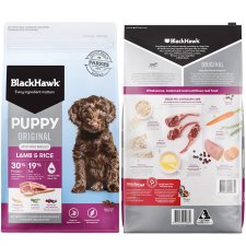 (image for) Black Hawk Dog Food Puppy Medium Lamb Rice 20kg