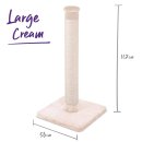 (image for) Kazoo Scratch Post Large Cream 56x56x112cm