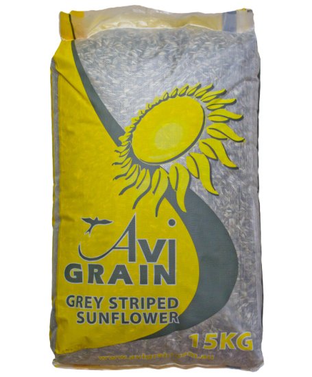 (image for) Avigrain Grey Sunflower 15kg - Click Image to Close