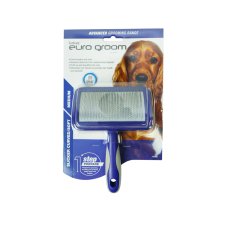 (image for) Euro Groom Curved Slicker Brush Soft Pin Medium