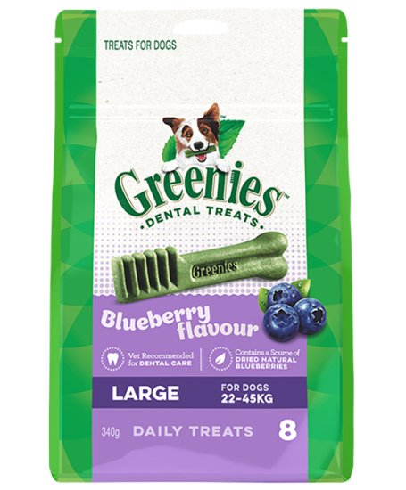 (image for) Greenies Dog Large Blueberry 340g - Click Image to Close