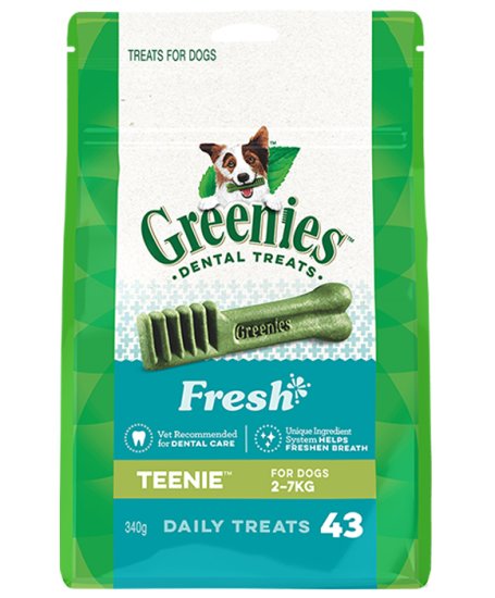 (image for) Greenies Dog Teenie Mint 340g 43pack - Click Image to Close