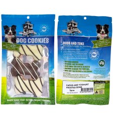 (image for) Huds Toke Cookie Carob Yoghurt Bone 3Pack 8cm