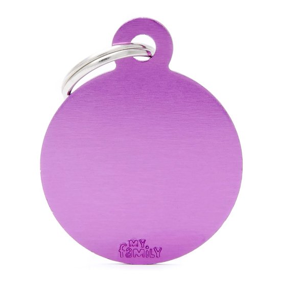 (image for) MYF Tag Basic Circle Purple Large - Click Image to Close