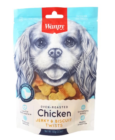 (image for) Wanpy Biscuit With Chicken Jerky 100G - Click Image to Close