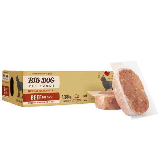(image for) Big Dog Barf for Cats 1.5kg Beef - Click Image to Close
