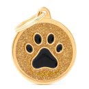(image for) MYF Tag Shine Circle Paw Gold