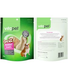 (image for) Vitapet Dog Treats Rabbit Ears with Chicken 220g