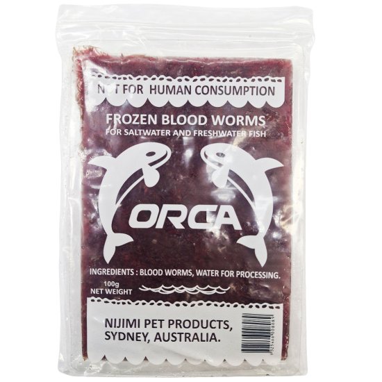 (image for) Orca Frozen Bloodworms 100g - Click Image to Close