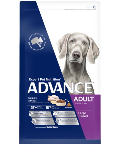 (image for) Advance Dog Adult Large Breed Turkey 15kg - Click Image to Close