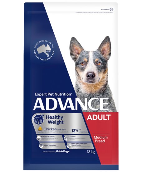 (image for) Advance Dog Adult Medium Healthy Weight 13kg - Click Image to Close
