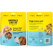 (image for) Animals Like Us Dog Dried Treats 85g Beef Liver