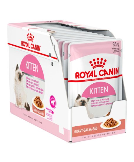 (image for) Royal Canin Cat Wet Pouches 12X85G Gravy Kitten - Click Image to Close