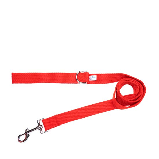 (image for) Beaupets Lead Webbing Adjustable 20Mmx180Cm Red - Click Image to Close