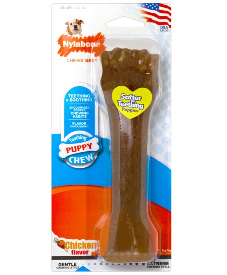 (image for) Nylabone Puppychew Bone Large Upto 23kg - Click Image to Close