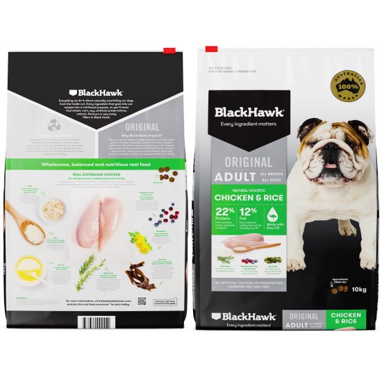(image for) Black Hawk Dog Food Adult Chicken and Rice 10kg - Click Image to Close