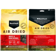 (image for) Black Hawk Dog Air Dried 450g Beef Mackerel