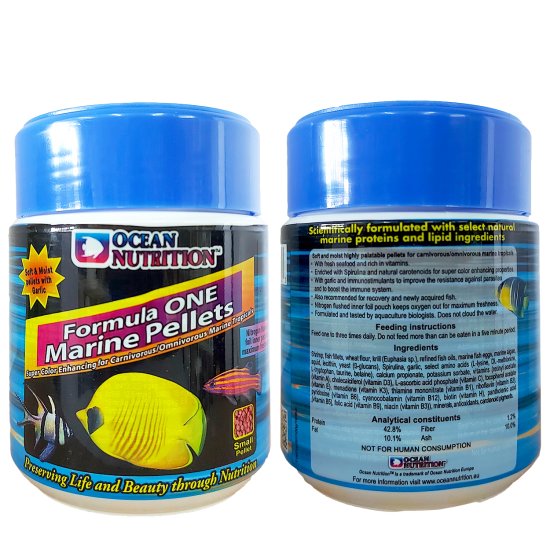 (image for) Ocean Nutrition Marine Formula 1 Small Pellets 100g - Click Image to Close