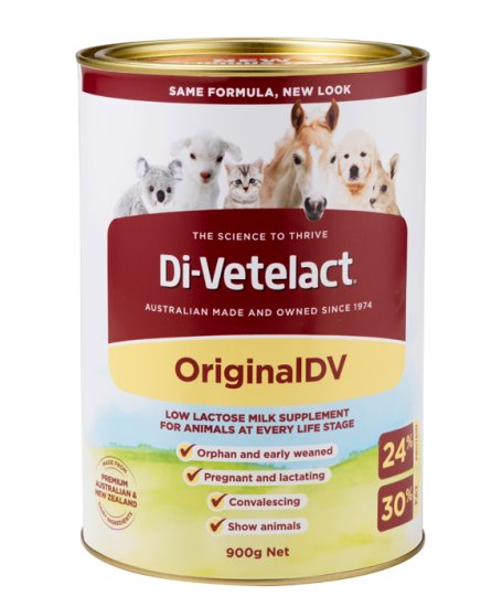 (image for) Di-Vetelact 900g Can Low lactose Animal Supplement - Click Image to Close