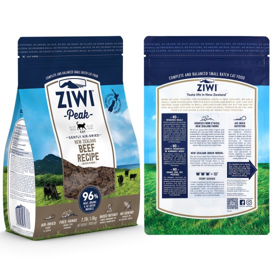 (image for) Ziwi Peak Cat Food Air Dried 1kg Beef - Click Image to Close