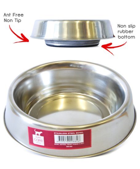 (image for) Allpet Ant Free Stainless Steel Bowl 32OZ - Click Image to Close