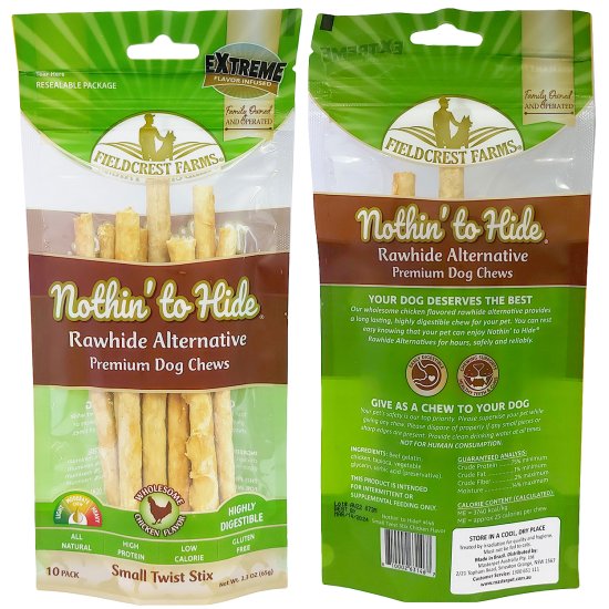 (image for) NTH Dog Treats Small Twist Stix 10Pack Chicken - Click Image to Close