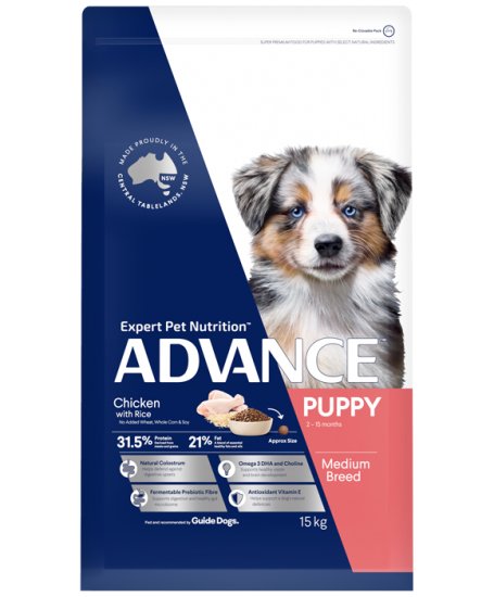(image for) Advance Dog Puppy Medium Chicken 15kg - Click Image to Close
