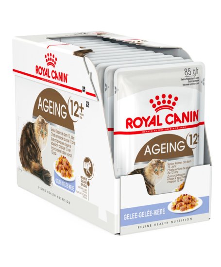 (image for) Royal Canin Cat Wet Pouches 12X85G Jelly Ageing 12+ - Click Image to Close