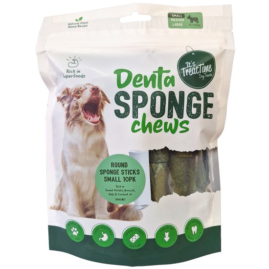 (image for) ITT Denta Sponge Chews Round Small 10Pk - Click Image to Close