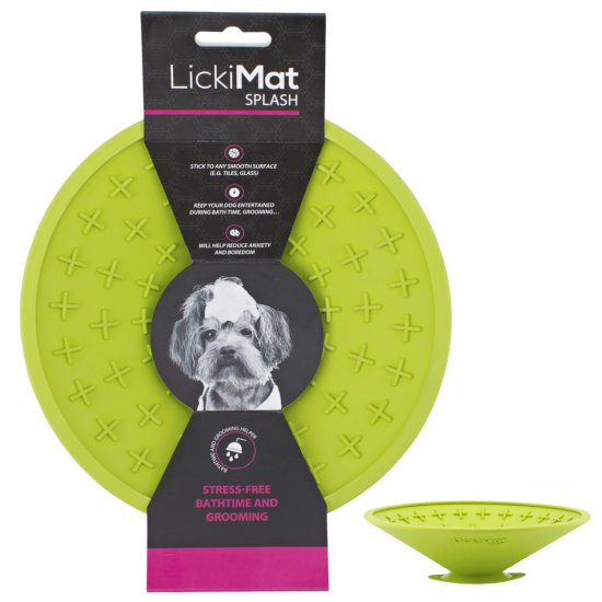 (image for) LickiMat Dog Splash Green - Click Image to Close