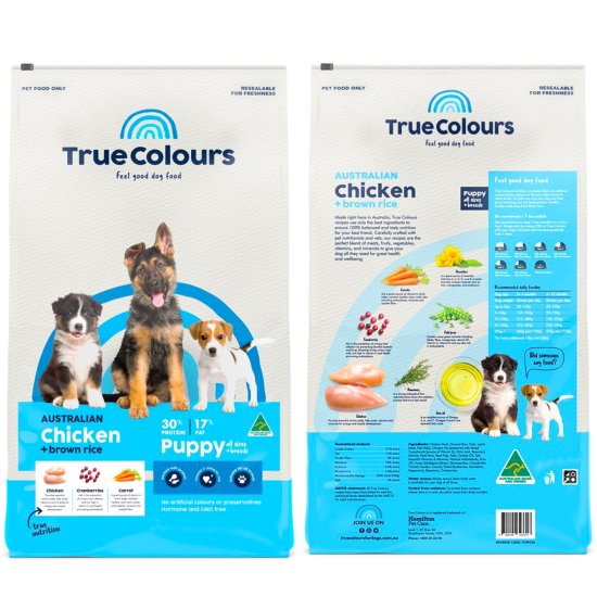 (image for) True Colours Dog Puppy Chicken 3kg - Click Image to Close