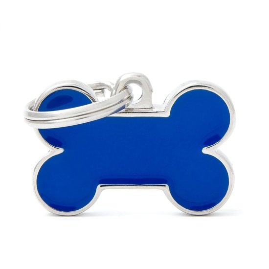 (image for) MYF Tag Basic Handmade Bone Blue Small - Click Image to Close