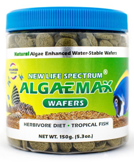 (image for) New Life Spectrum AlgaeMax Wafers Sinking (12mm-12.5mm) 150g - Click Image to Close