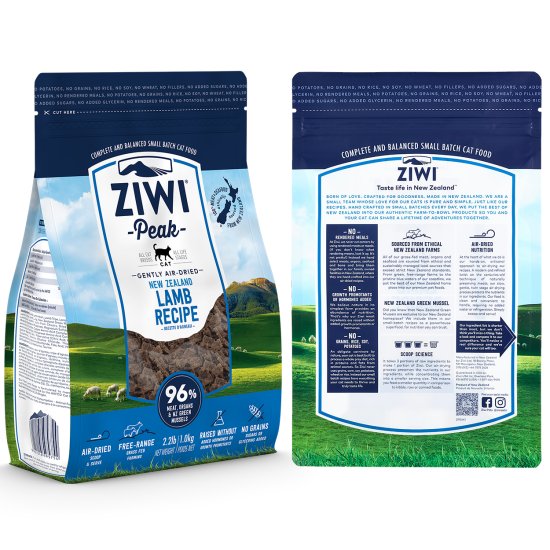 (image for) Ziwi Peak Cat Food Air Dried 1kg Lamb - Click Image to Close