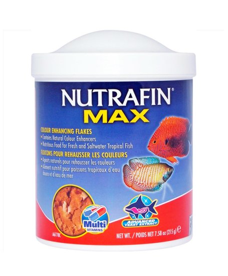 (image for) Nutrafin Max Tropical Colour Enhance Flakes 215gm - Click Image to Close