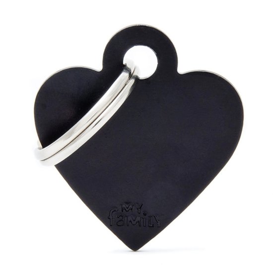 (image for) MYF Tag Basic Heart Black Small - Click Image to Close