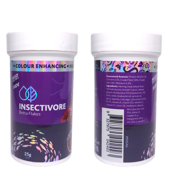 (image for) Insectivore Betta Insect Flakes 25g - Click Image to Close