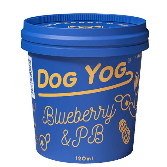 (image for) DogYog IceCream for Dogs 120ml Blueberry Peanut Butter - Click Image to Close