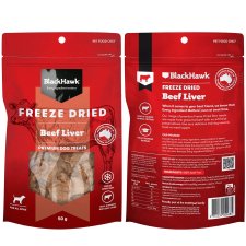 (image for) Black Hawk Freeze Dried Treats 50g Beef Liver