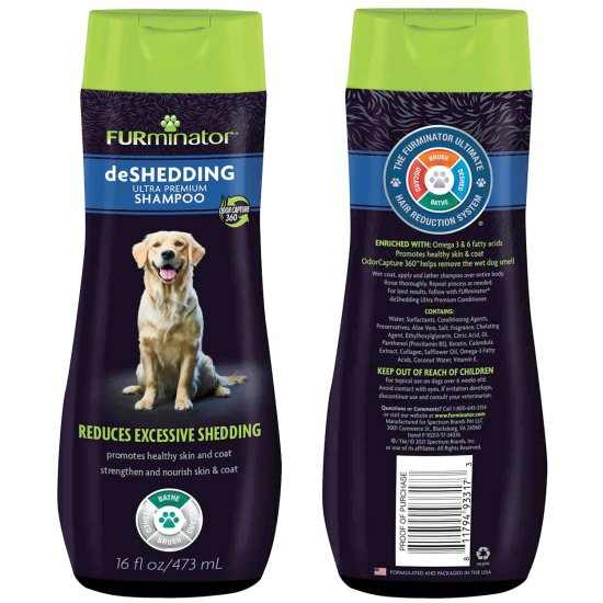 (image for) Furminator Dog Shampoo 473ml deShedding - Click Image to Close