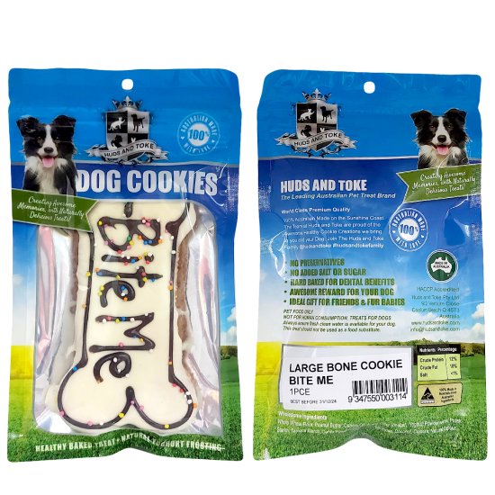 (image for) Huds Toke Cookie Bite Me Large 1 Pack 14cm - Click Image to Close