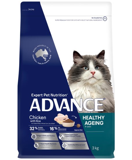 (image for) Advance Cat Ageing Chicken 3kg - Click Image to Close